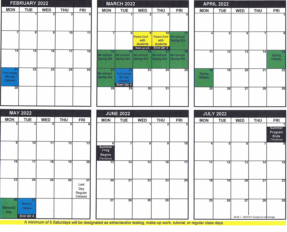 Calendar of Events at Kentwood Preparatory