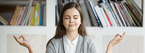 Student with ADHD at Peace After Learning How to Be Resilient